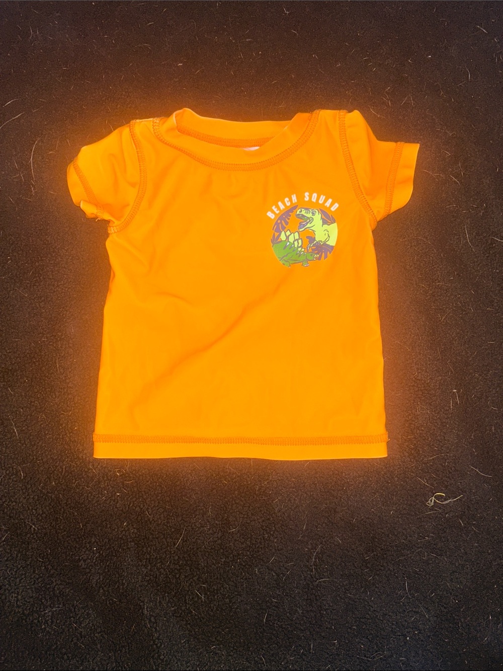 Kids Orange 'Beach Squad' Short Sleeve Tee
